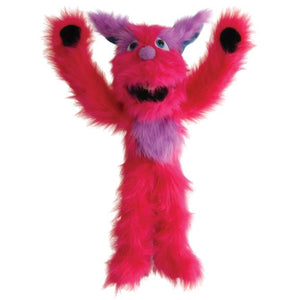 The Puppet Company Hairy Pink Monster Hand Puppet