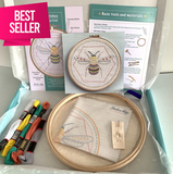 Starshine Design Busy Bumble Bee Hand Embroidery Kit - Perfect For Beginners