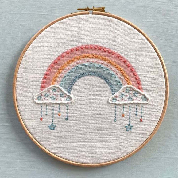 Starshine Design Pretty Rainbow Hand Embroidery Kit - Perfect For Beginners