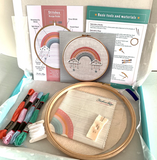 Starshine Design Pretty Rainbow Hand Embroidery Kit - Perfect For Beginners