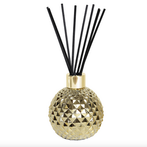 Gold Glass Reed Diffuser & 50 Black Fibre Reeds