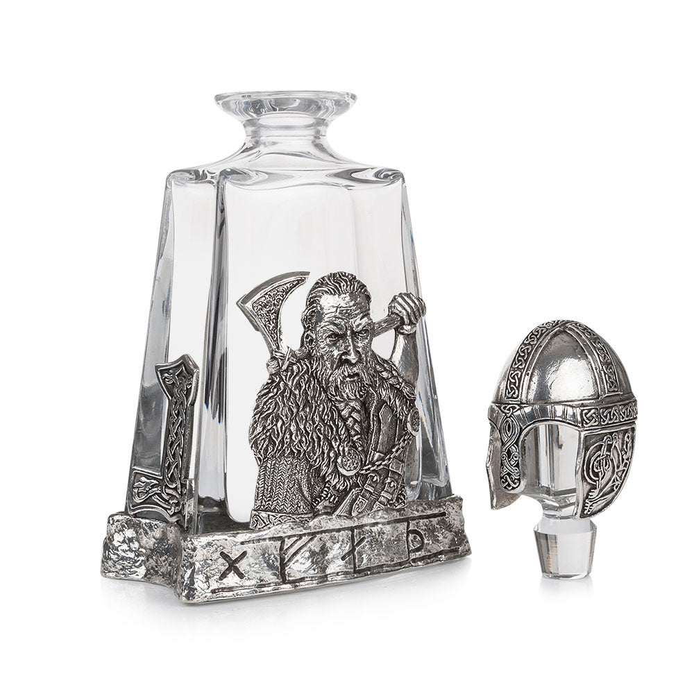 AE Williams Viking Warrior Longboat Glass Crystal Whisky Decanter