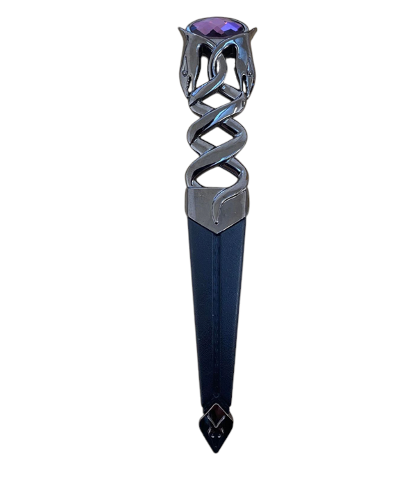 Smoked Chrome Serpent Safety Sgian Dubh
