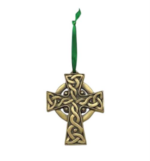 The Bronze Gallery - Scottish Highland Celtic Cross Bronze Hanging Ornament