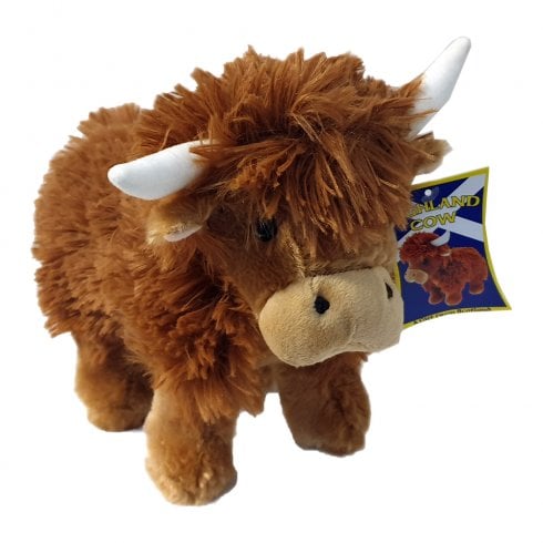 Super Cute Soft Fluffy Plush Medium Sized Highland Cow Coo Stuffed Toy