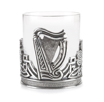 Irish Shamrock & Harp Whisky Tumbler