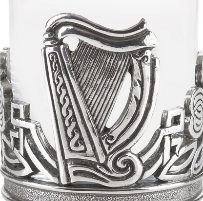 Irish Shamrock & Harp Whisky Tumbler