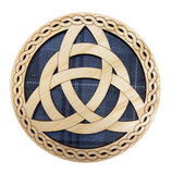 Handmade Scottish Wooden Tartan Celtic Knot Circle Coaster - 3 Tartans Available