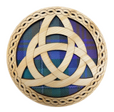 Handmade Scottish Wooden Tartan Celtic Knot Circle Coaster - 3 Tartans Available