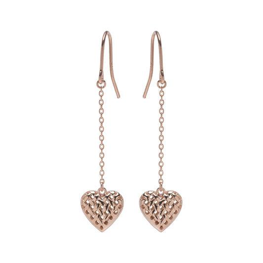 Love Heart Drop Earrings