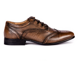 Norwood Collection Brown Leather Ghillie Day Brogues Highland Formal Kilt Shoes