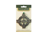 The Bronze Gallery - Scottish Celtic Bless Our Home Bronze Hanging Ornament