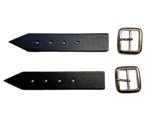 Kilt Strap and Buckle 1"- New Quality 3mm Leather x 2