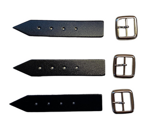 Kilt Strap and Buckle 1 Inch- Quality 3mm Leather x 3