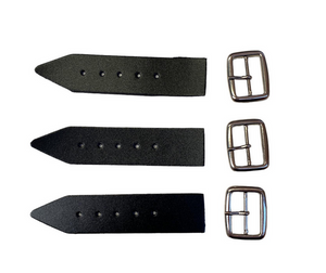 Kilt Strap and Buckle 1.25"-  Quality 3mm Leather x 3