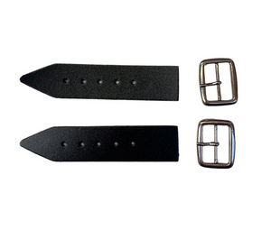 Kilt Strap and Buckle 1.25"-  Quality 3mm Leather x 2