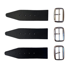 Kilt Strap and Buckle 1.5"-  Quality 3mm Leather x 3