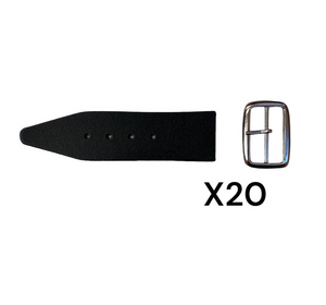 Kilt Strap and Buckle 1.5"-  Quality 3mm Leather x20