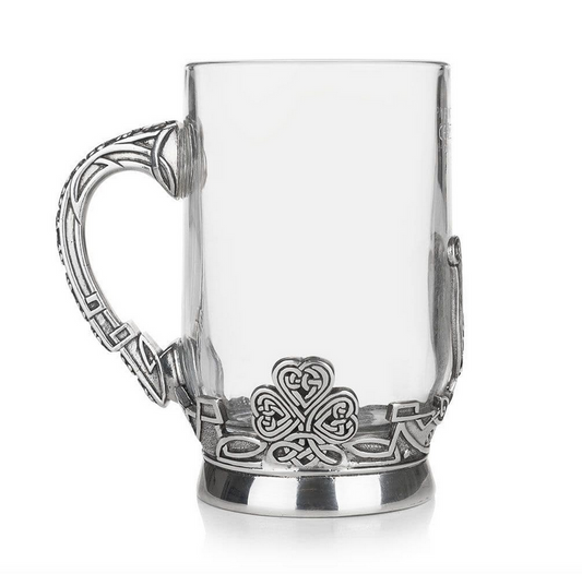 Irish Glass Pint Tankard