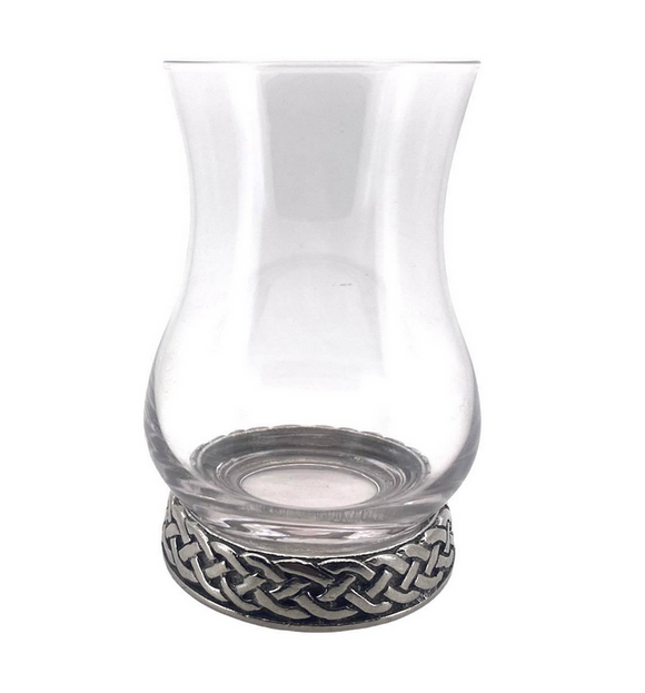 Stunning Pewter Scottish Celtic Knot Whisky Tasting Nosing Glass