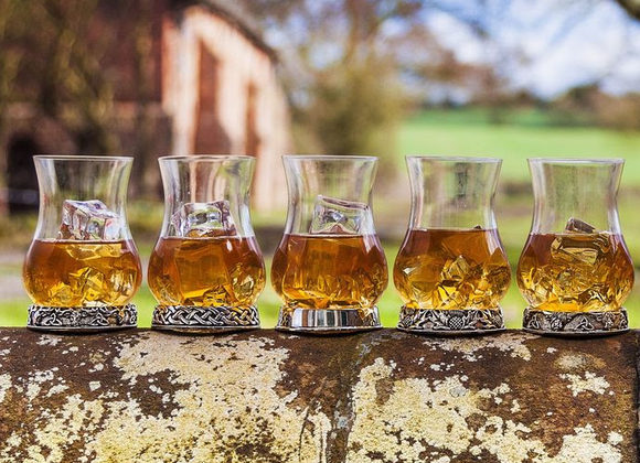 Stunning Pewter Whisky Tasting Nosing Glass - 5 Designs Available
