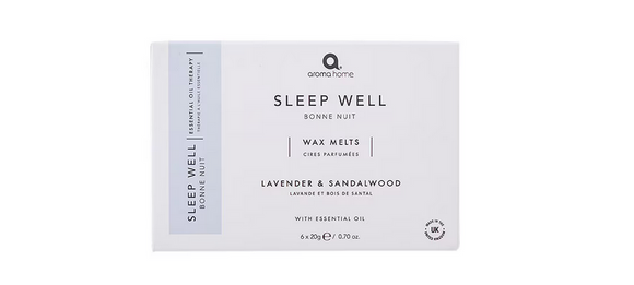 Pack of 6 Lavender & Sandalwood Sleep Well Wax Melts - Essential Oil Therapy