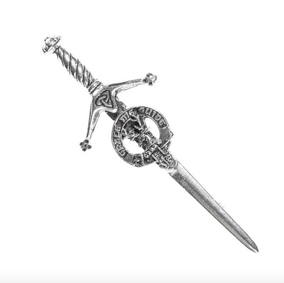 Graham Clan Crest Pewter Sword Kilt Pin
