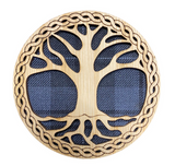 Handmade Scottish Wooden Tartan Tree Of Life Circle Coaster - 3 Tartans Available