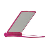 Pink LED Pocket Folding Hollywood Mirror - 2 Magnification Levels