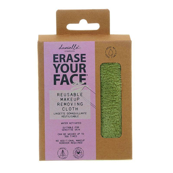 Eco-Friendly Reusable Khaki Green Makeup Removing Cloth Wipe