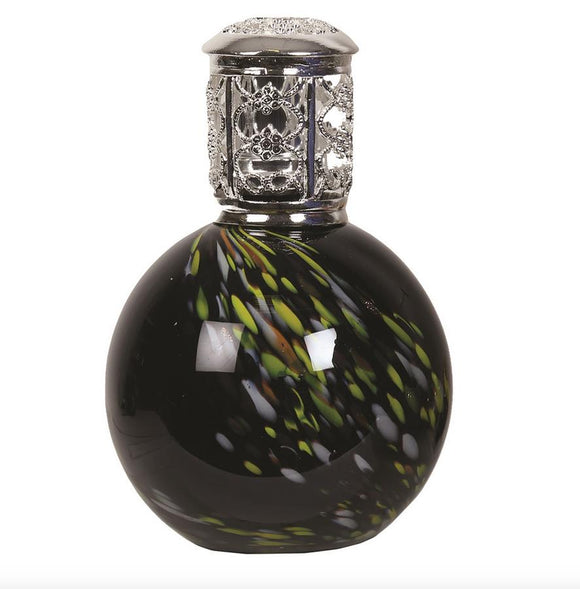 Black Green Swirl Gloss Fragrance Lamp - Home Fragrances