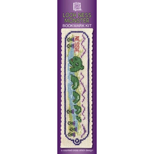 Nessie Loch Ness Monster Counted Bookmark Cross Stitch Kit