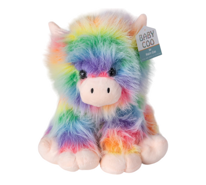 Hairy Coo Fluffy Rainbow Plush Toy