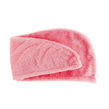 Fluffy Pink Lightweight Design Microfiber Hair Turban Towel